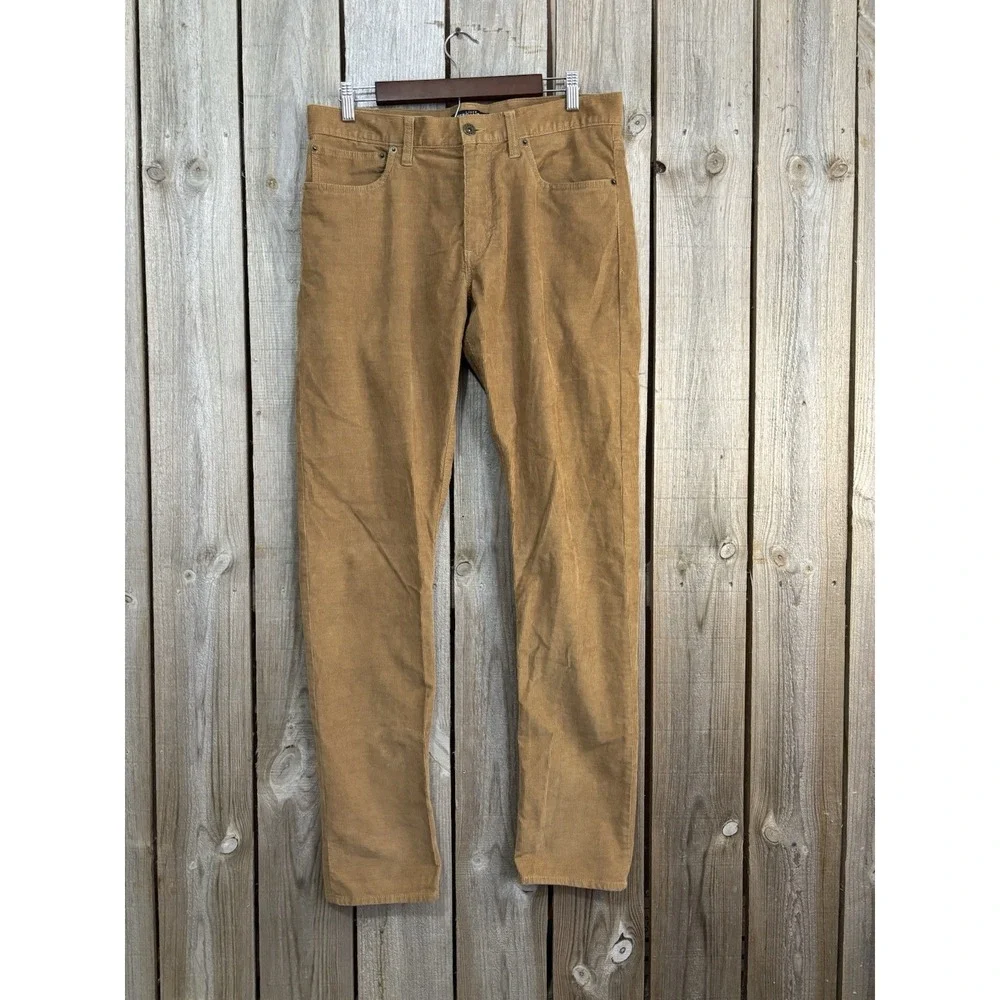 J.Crew Mercantile Slim Corduroy Pants Tan Camel W32‎ L34 Stretch